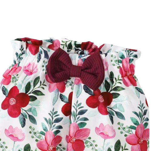 The Alondra - Infant Girl 3PCS Outfit Set Long Sleeve Top Pants & Headband Toddler Clothes