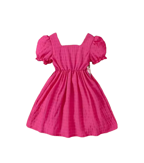 The Georgina - Girls Spring Summer Floral Embroidered Ruffle Sleeve Dress Casual Holiday Outfit