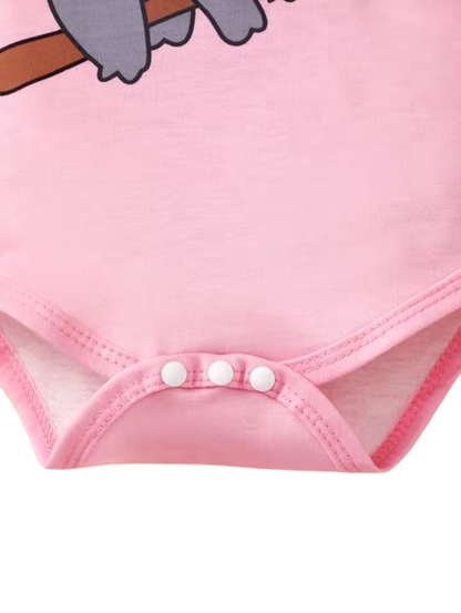 The Angelica - Newborn Baby Girl Koala Outfit 3-Piece Set – Jumpsuit, Pants & Hat