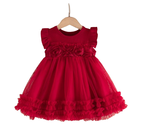 The Jazmin - Baby Girl Summer Fairy Tutu Dress – Cute Princess Birthday Party Outfit