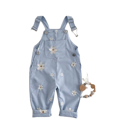 The Kennedi - Newborn Baby Summer Romper – Sleeveless Knitted Embroidered Jumpsuit
