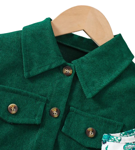 The Samira - Girls 2-Piece Outfit Set – Long Sleeve Jacket & Floral Print Dress | Casual & Holiday Outfit