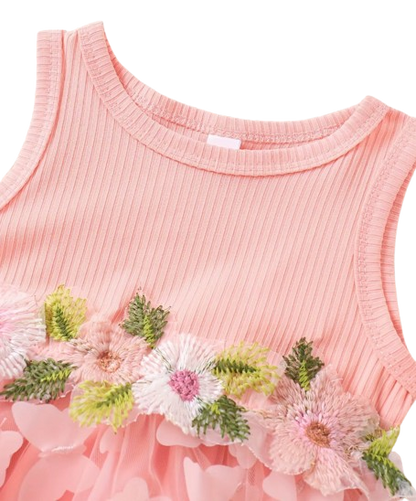 The Kathryn - Baby Girls' Dress & Coat Set – Long Sleeve Ruffle Waffle Coat with Princess Butterfly Flower Dress, Newborn & Toddler Outfit