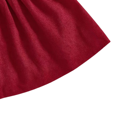 The Ramona - Baby Girls' 2-Piece Outfit Set – Long Sleeve Top and Sleeveless Dress, Solid Color Toddler Girl Clothing