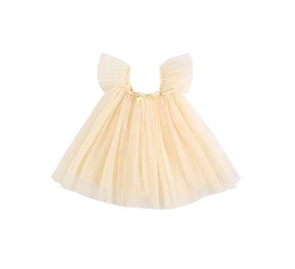 The Kenzie - Baby Girls' Summer Dress – Sleeveless Solid Color Gauze Party & Birthday Dress