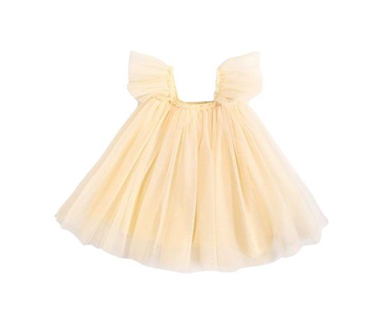 The Kenzie - Baby Girls' Summer Dress – Sleeveless Solid Color Gauze Party & Birthday Dress