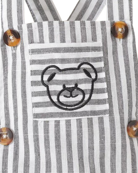 The Layton - Baby Summer 2-Piece Outfit Set, Short Sleeve T-Shirt and Diaper Coveralls