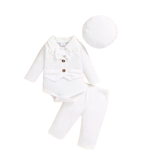The Kamden - Baby Boy Autumn Winter 2-Piece Long Sleeve Vest Style Outfit Set