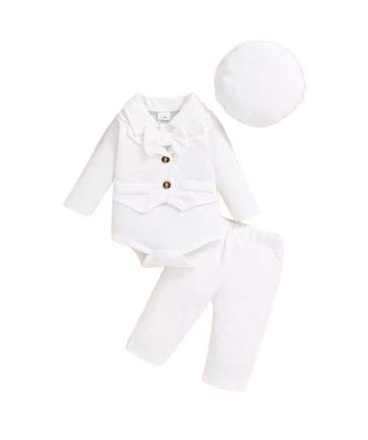 The Kamden - Baby Boy Autumn Winter 2-Piece Long Sleeve Vest Style Outfit Set