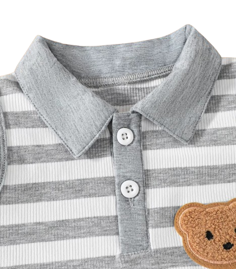 The Neithan - Baby Boy Summer 2-Piece Striped Sleeveless Top and Shorts Set
