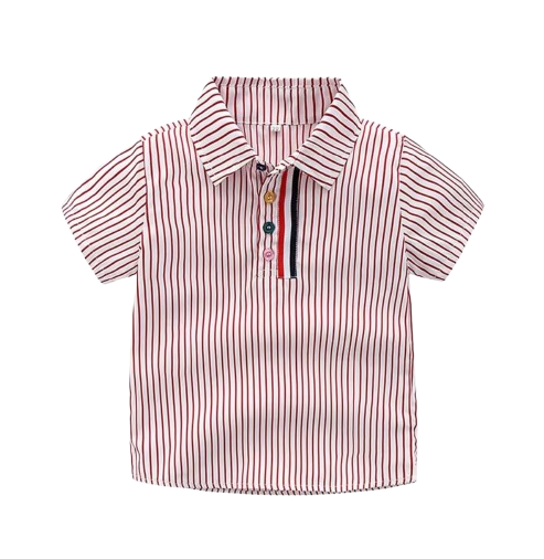 The Braylen - Boys Summer 2-Piece Cotton Striped Shirt and Pants Set