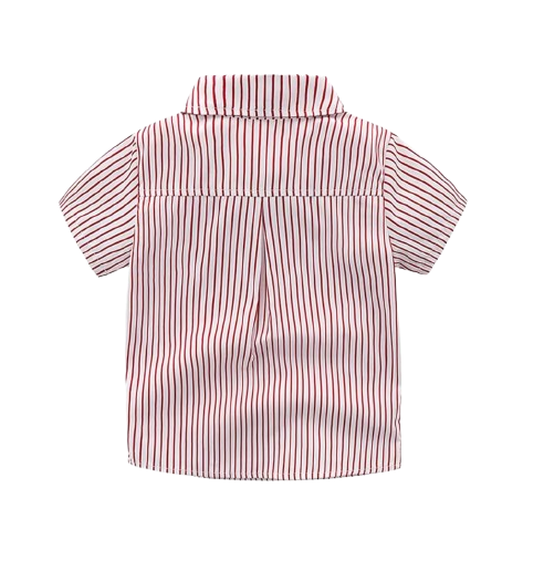 The Braylen - Boys Summer 2-Piece Cotton Striped Shirt and Pants Set