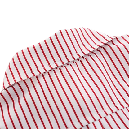 The Braylen - Boys Summer 2-Piece Cotton Striped Shirt and Pants Set