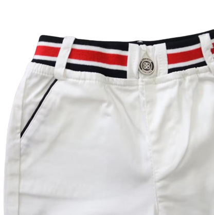 The Braylen - Boys Summer 2-Piece Cotton Striped Shirt and Pants Set
