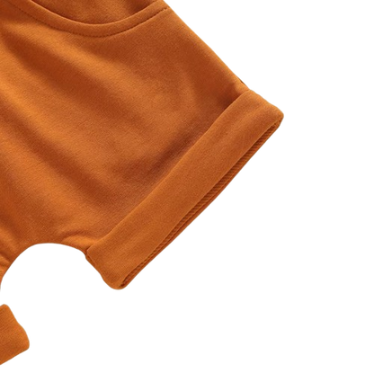 The Amos - Toddler Boy Summer 2-Piece Letter Print T-Shirt and Shorts Set