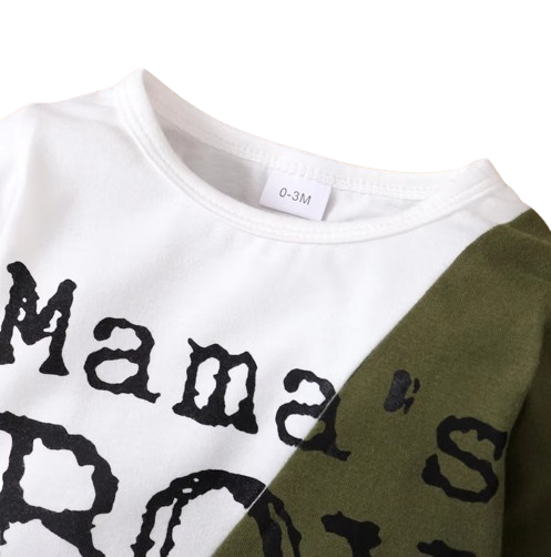 The Hugh - Baby Boy Autumn 2-Piece Letter Print Bodysuit and Pants Set