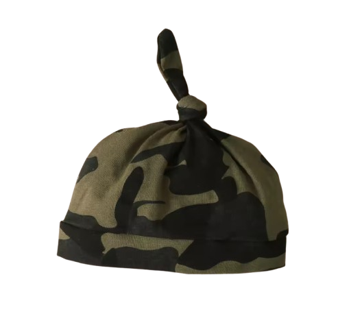 The Ambrose - Newborn Baby Boy 3-Piece Camouflage Outfit Set – Daddy Print Shirt, Pants & Hat