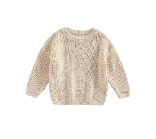 The Penny - Baby Unisex Knitted Sweater, Long Sleeve Autumn Winter Pullover
