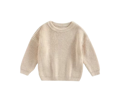 The Penny - Baby Unisex Knitted Sweater, Long Sleeve Autumn Winter Pullover
