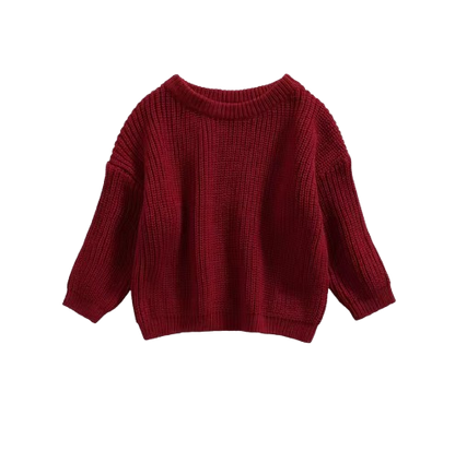 The Penny - Baby Unisex Knitted Sweater, Long Sleeve Autumn Winter Pullover