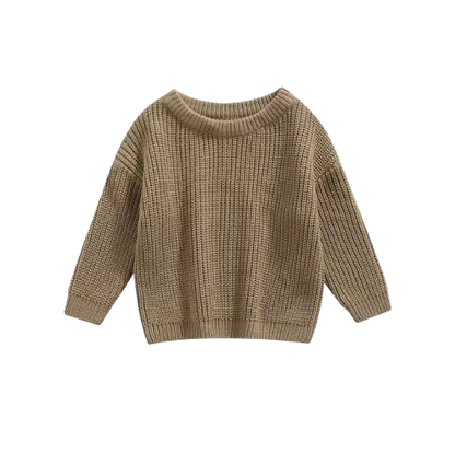 The Penny - Baby Unisex Knitted Sweater, Long Sleeve Autumn Winter Pullover