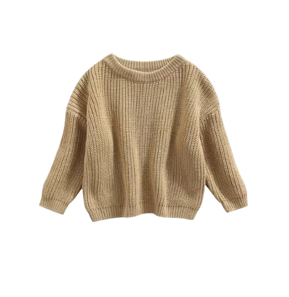 The Penny - Baby Unisex Knitted Sweater, Long Sleeve Autumn Winter Pullover
