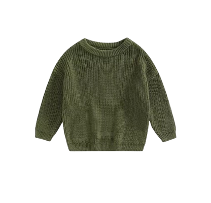 The Penny - Baby Unisex Knitted Sweater, Long Sleeve Autumn Winter Pullover