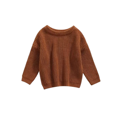 The Penny - Baby Unisex Knitted Sweater, Long Sleeve Autumn Winter Pullover