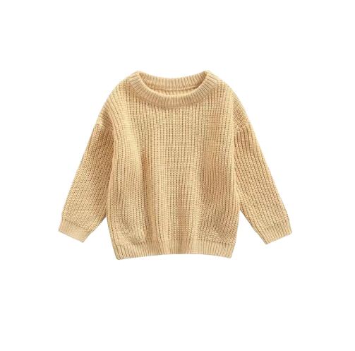The Penny - Baby Unisex Knitted Sweater, Long Sleeve Autumn Winter Pullover