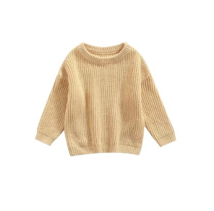 The Penny - Baby Unisex Knitted Sweater, Long Sleeve Autumn Winter Pullover