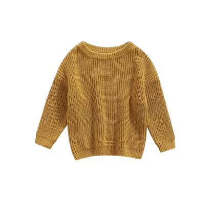 The Penny - Baby Unisex Knitted Sweater, Long Sleeve Autumn Winter Pullover
