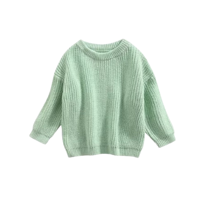 The Penny - Baby Unisex Knitted Sweater, Long Sleeve Autumn Winter Pullover