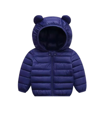 The Bruno - Baby Hooded Winter Jacket, Lightweight Warm Zipper Coat for Kids