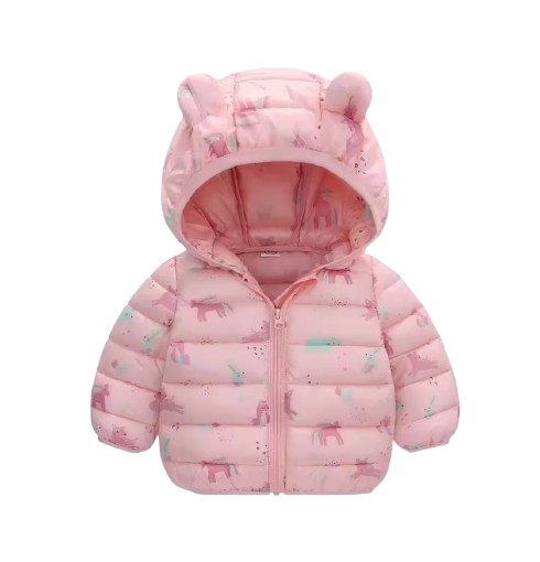 The Bruno - Baby Hooded Winter Jacket, Lightweight Warm Zipper Coat for Kids
