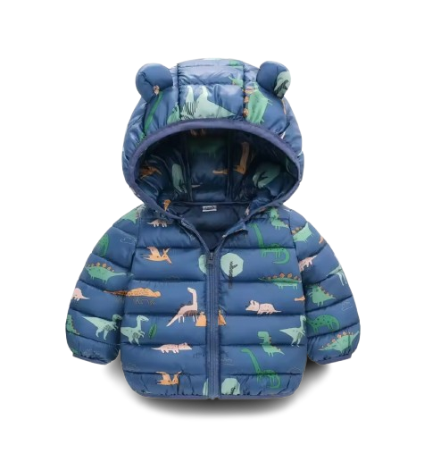 The Bruno - Baby Hooded Winter Jacket, Lightweight Warm Zipper Coat for Kids