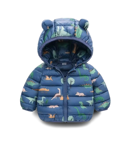The Bruno - Baby Hooded Winter Jacket, Lightweight Warm Zipper Coat for Kids