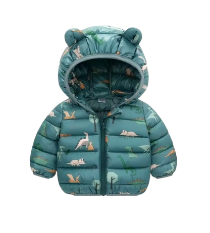 The Bruno - Baby Hooded Winter Jacket, Lightweight Warm Zipper Coat for Kids