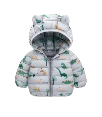 The Bruno - Baby Hooded Winter Jacket, Lightweight Warm Zipper Coat for Kids