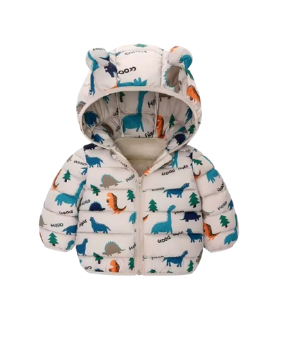 The Bruno - Baby Hooded Winter Jacket, Lightweight Warm Zipper Coat for Kids