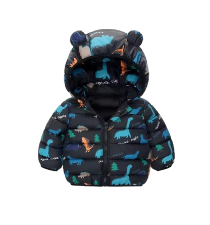 The Bruno - Baby Hooded Winter Jacket, Lightweight Warm Zipper Coat for Kids