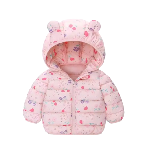 The Bruno - Baby Hooded Winter Jacket, Lightweight Warm Zipper Coat for Kids