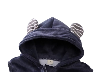 The Yehuda - Baby Boy 3-Piece Winter Fleece Set, Dog Hoodie Vest and Pants