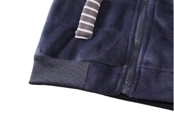 The Yehuda - Baby Boy 3-Piece Winter Fleece Set, Dog Hoodie Vest and Pants