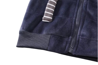 The Yehuda - Baby Boy 3-Piece Winter Fleece Set, Dog Hoodie Vest and Pants