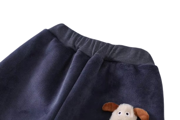 The Yehuda - Baby Boy 3-Piece Winter Fleece Set, Dog Hoodie Vest and Pants
