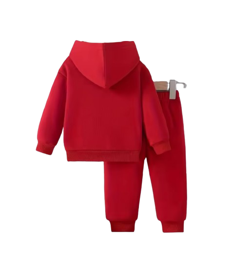 The Clyde - Baby Boy 2-Piece Letter Print Hoodie and Pants Set, Spring Autumn
