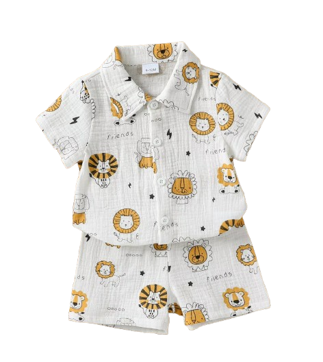 The Bode - Baby Boy Summer 2-Piece Dinosaur Print T-Shirt and Shorts Set