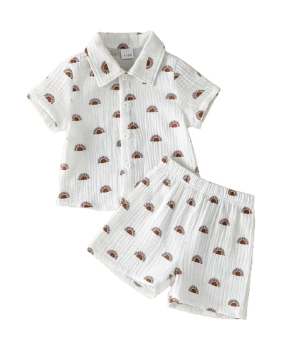 The Bode - Baby Boy Summer 2-Piece Dinosaur Print T-Shirt and Shorts Set