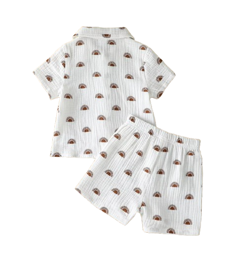 The Bode - Baby Boy Summer 2-Piece Dinosaur Print T-Shirt and Shorts Set