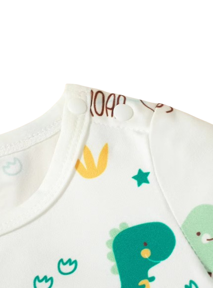 The Forest - Baby Boy Summer 2-Piece Animal Print Suspender Shorts Set